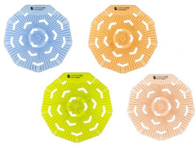 Urinalsiebe in verschiedenen Farben | © EP