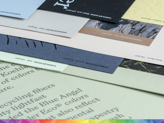 verschiedene bunte Mustervorschauen aus Koehler earth Katalog